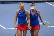 Katerina Siniakova and Barbora Krejcikova pictured together | Image Source: Getty